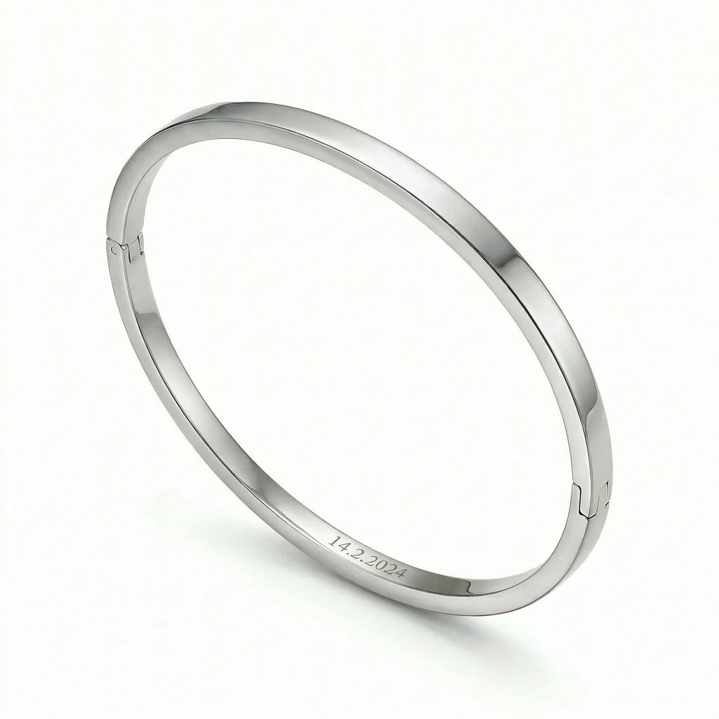 One Moment Engraved Bangle