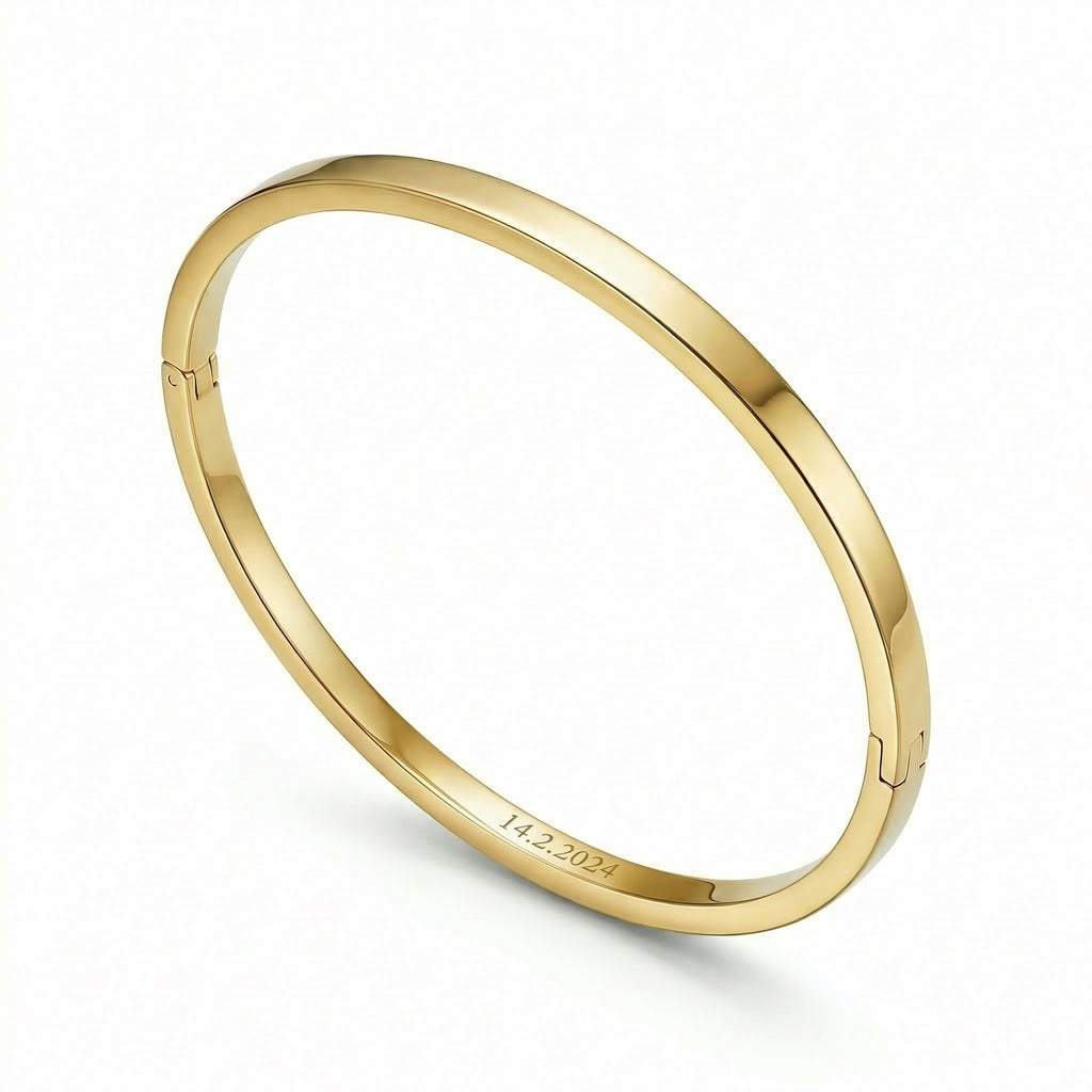 One Moment Engraved Bangle