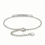 One Moment Engraved Bar Bracelet