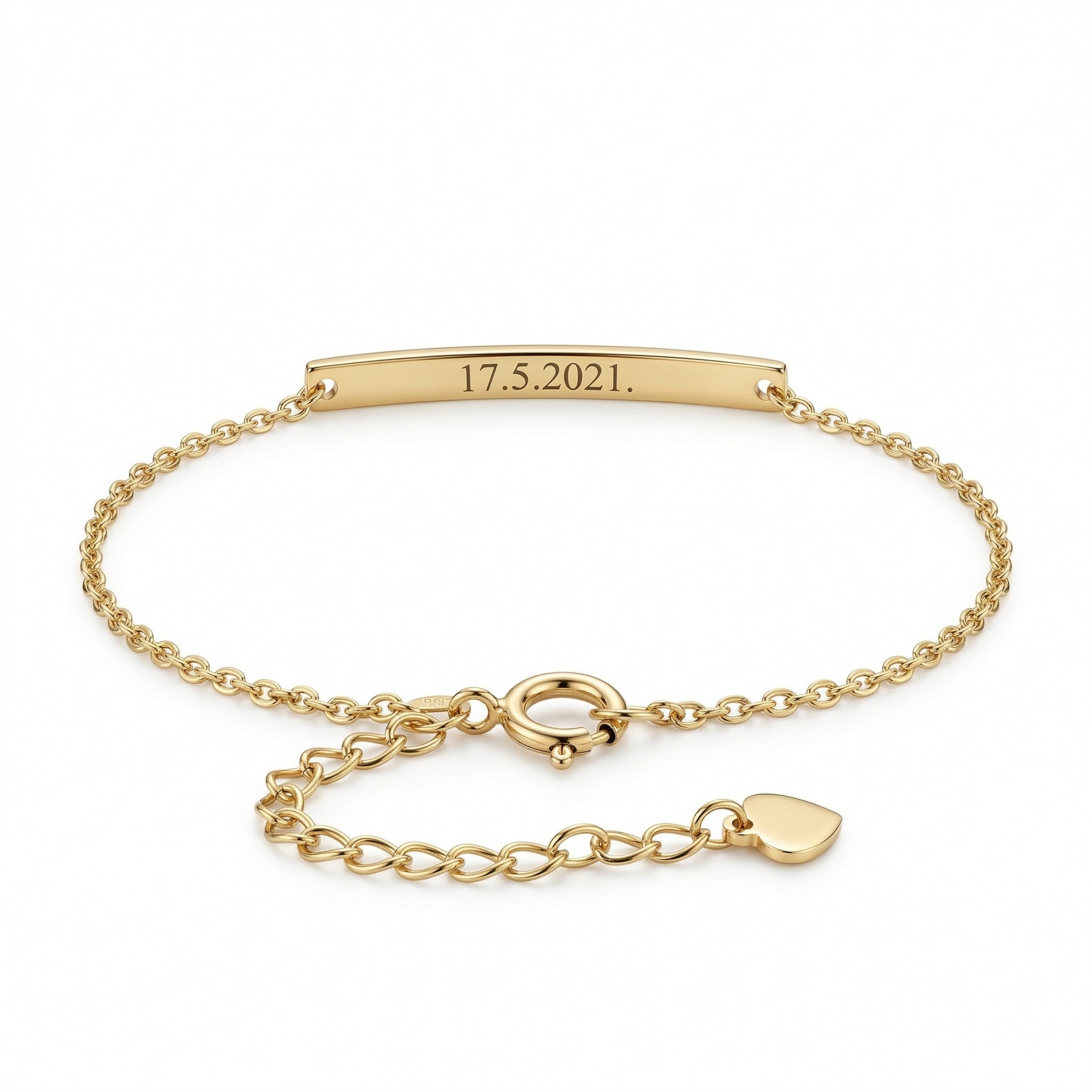 One Moment Engraved Bar Bracelet