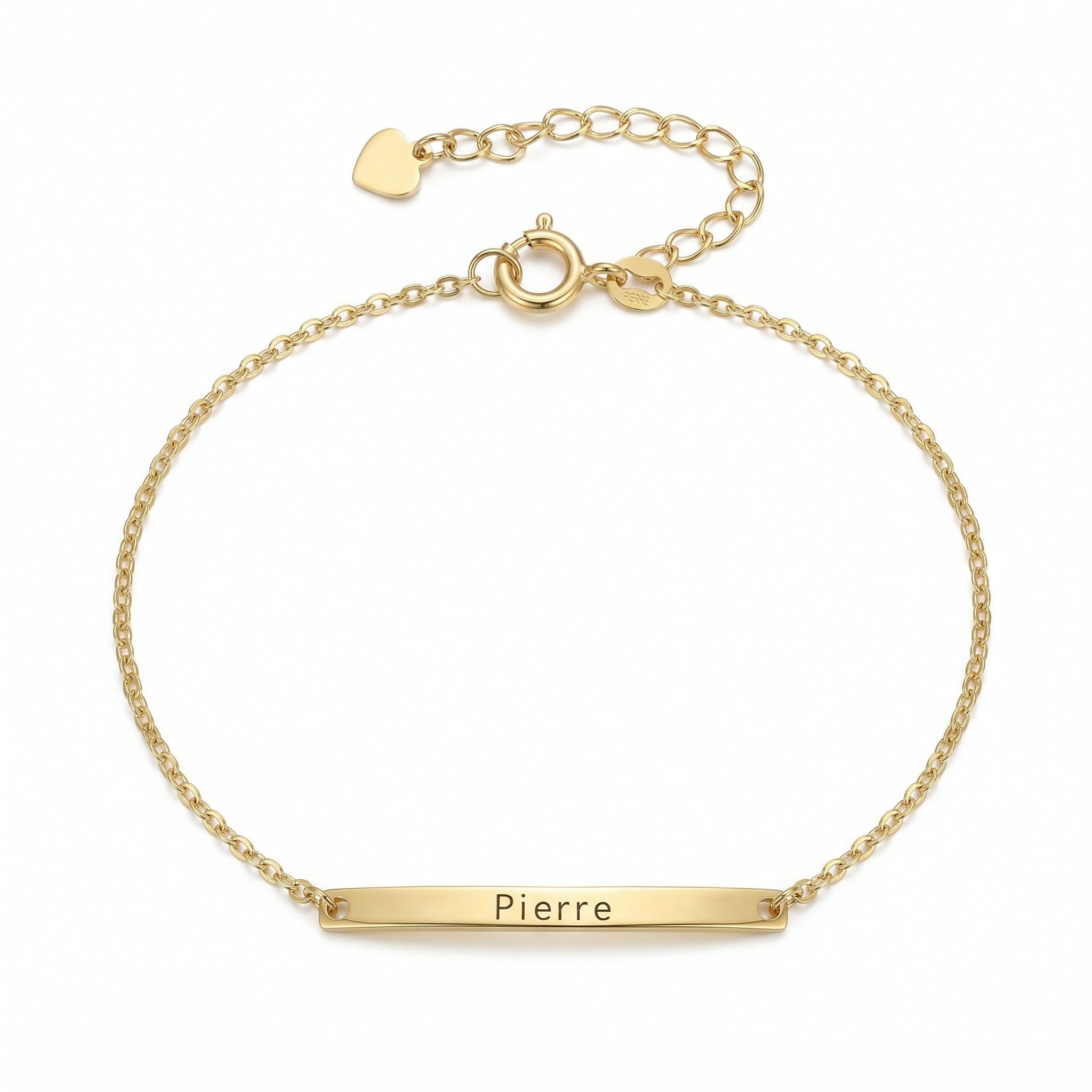 One Moment Engraved Bar Bracelet