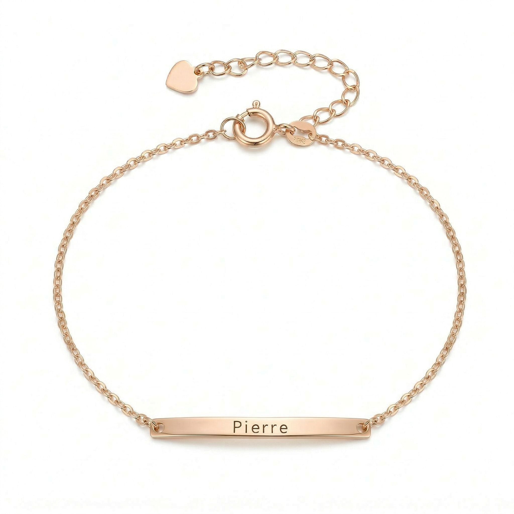 One Moment Engraved Bar Bracelet