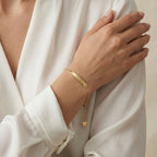 One Moment Duo — Engraved Bar Bracelet